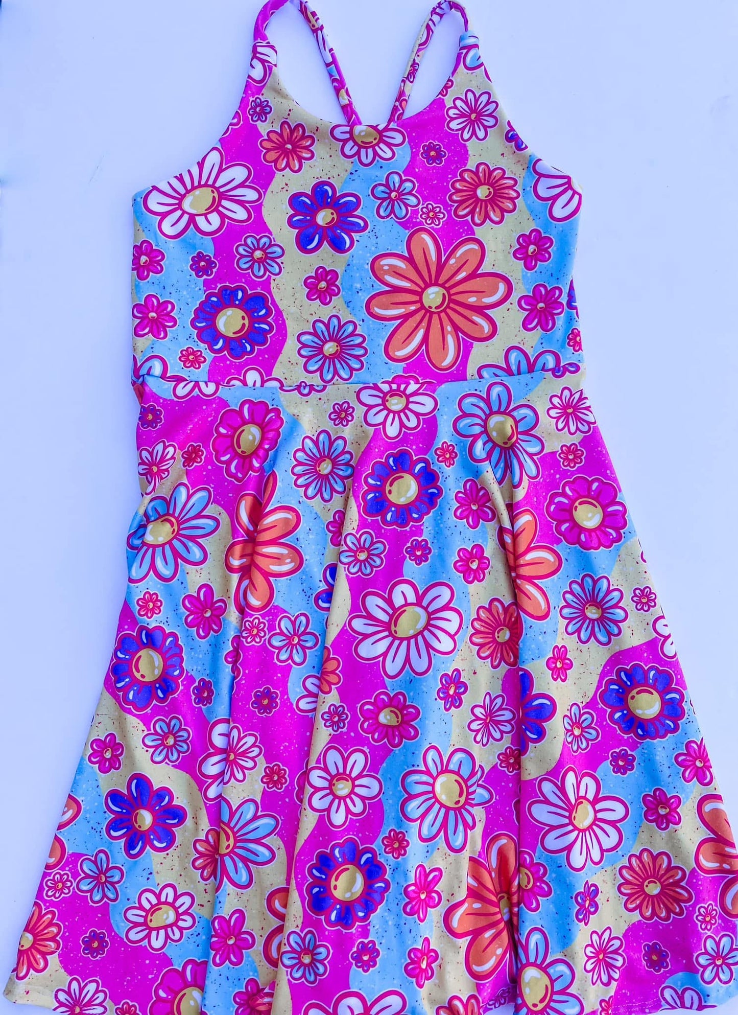 Cross Back Twirl Dress
