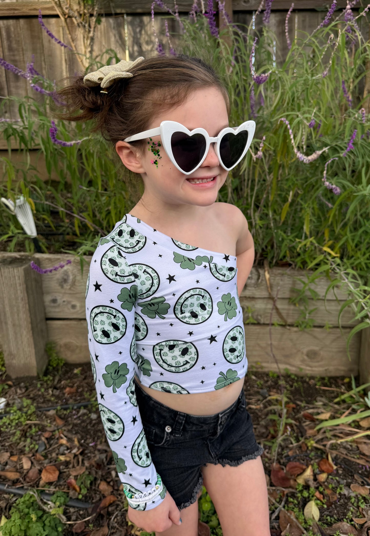 One Shoulder Long Sleeve
