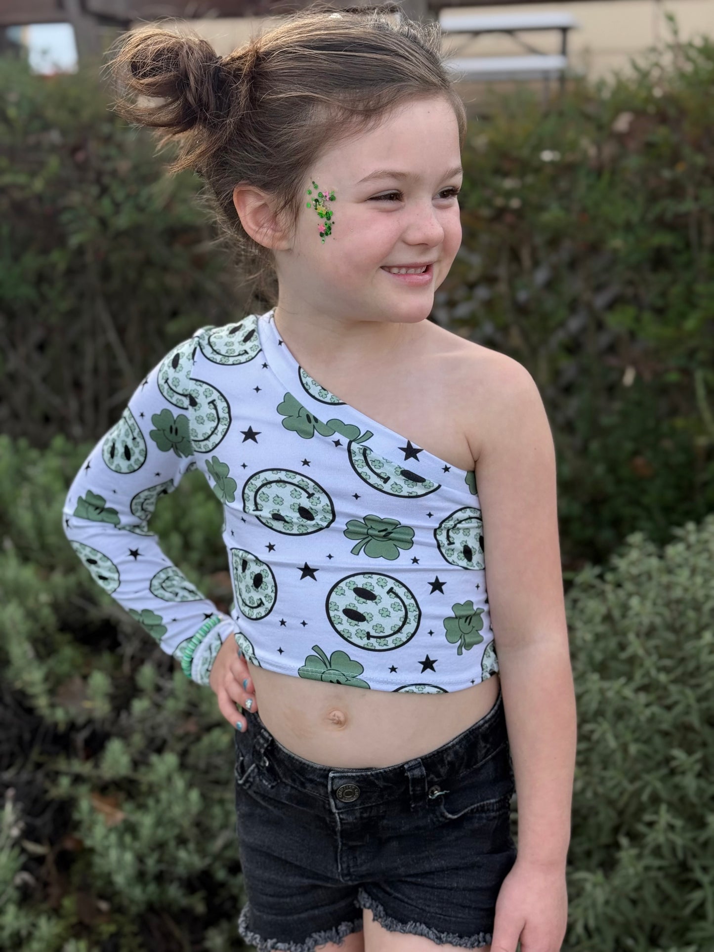 One Shoulder Long Sleeve