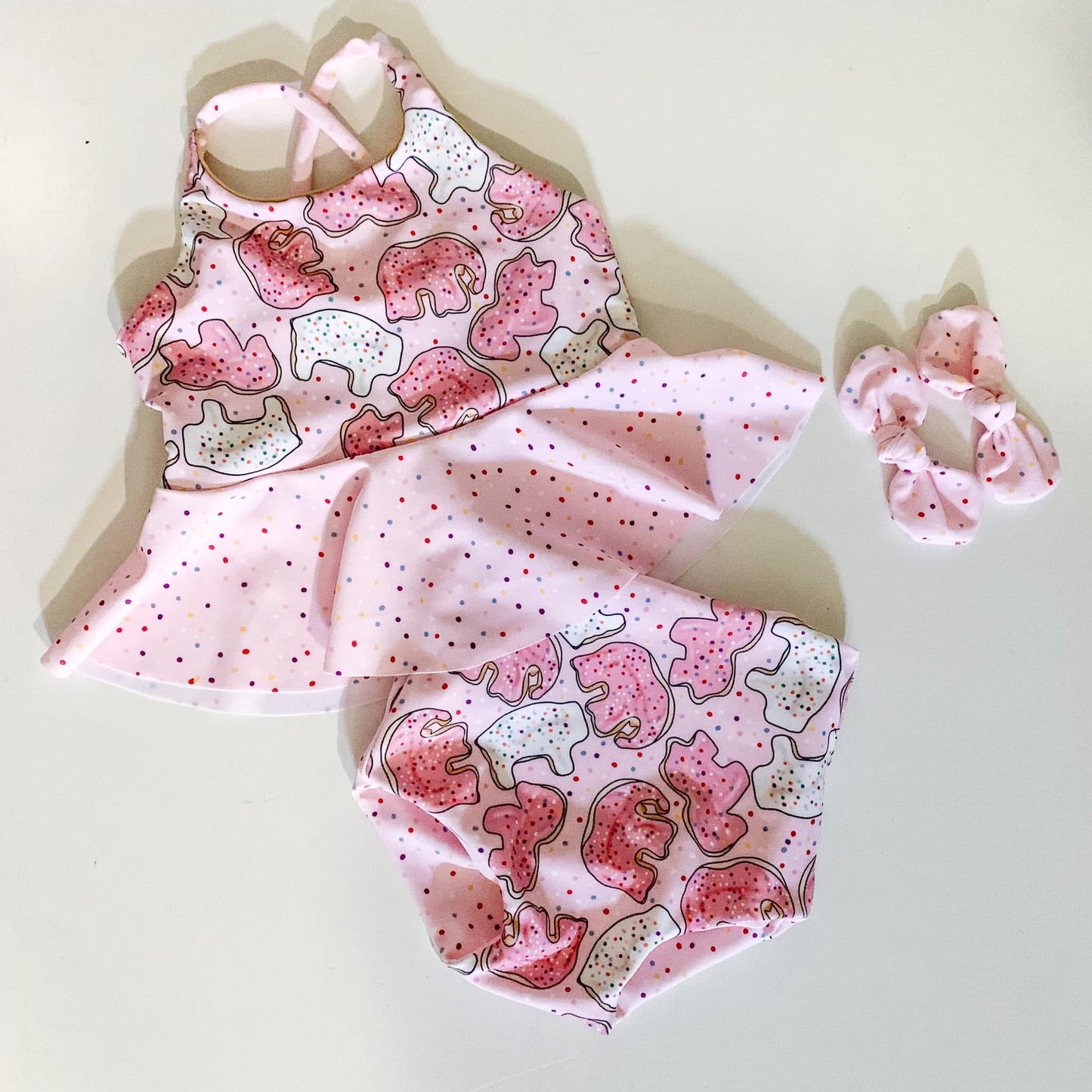 Crossback Skirted Two Piece Swim