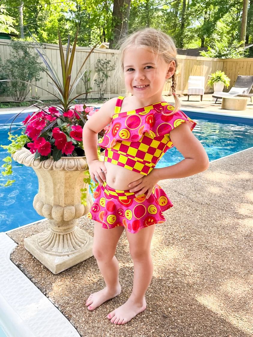 One shoulder TWO Piece Swim