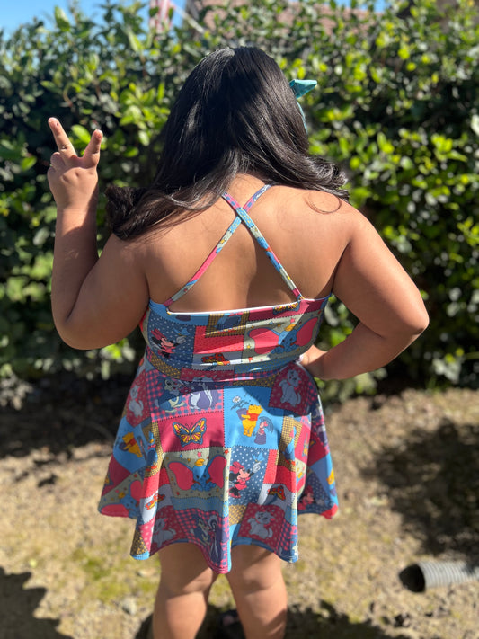 Cross Back Peplum