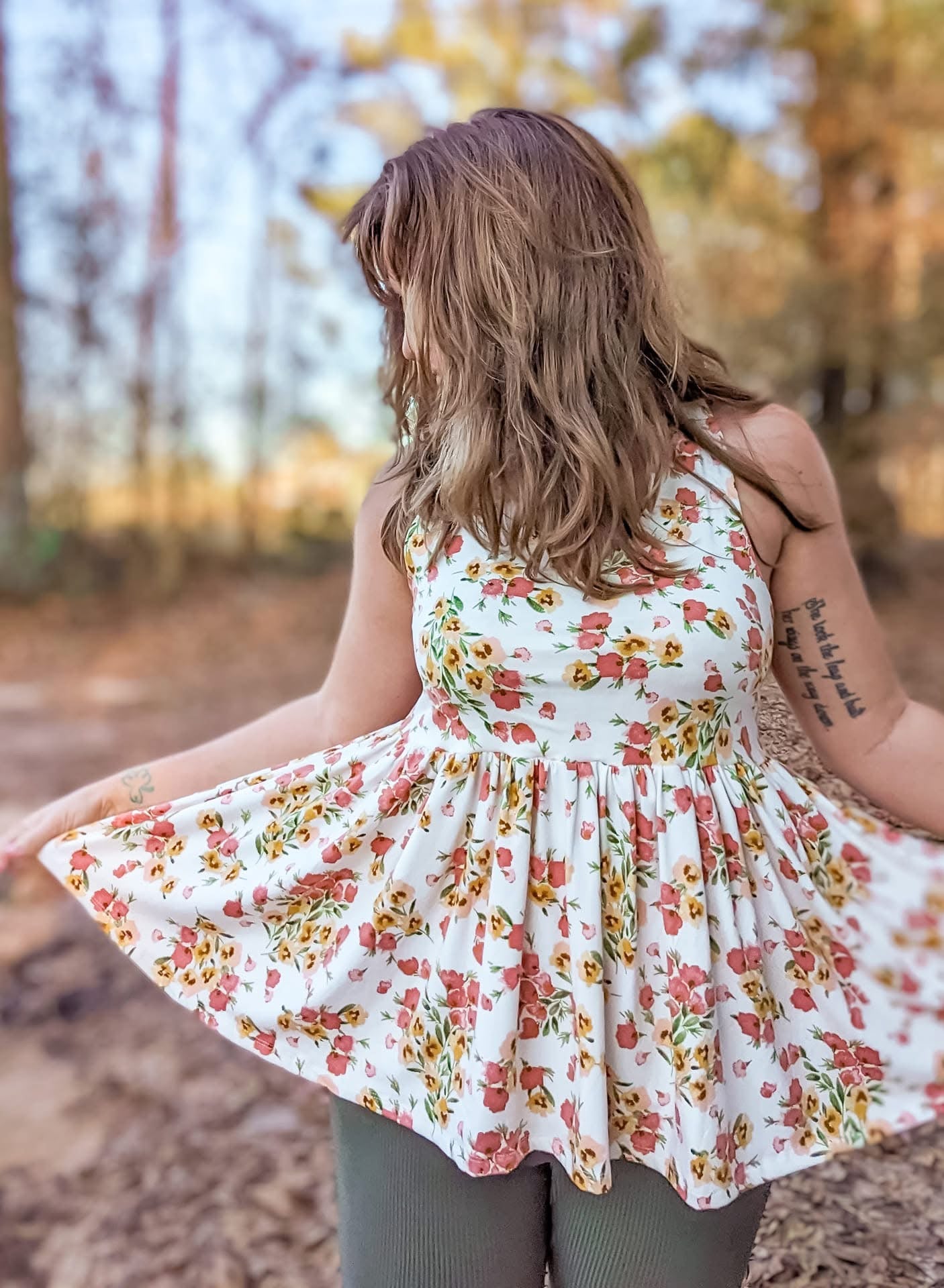 Womens Poppy Peplum Top