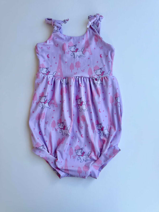Shoulder Tie Bubble Romper